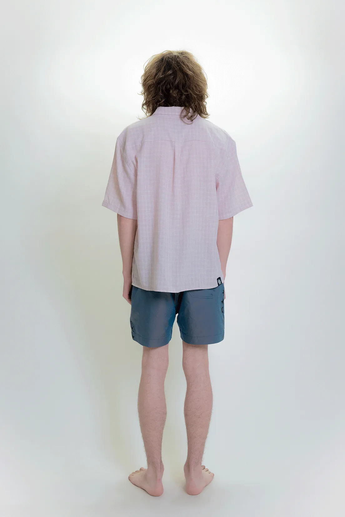 All Day Shirt - Pink Grid