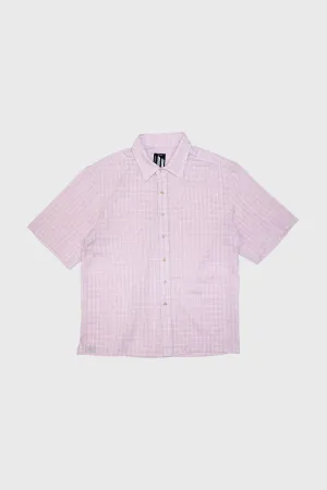 All Day Shirt - Pink Grid