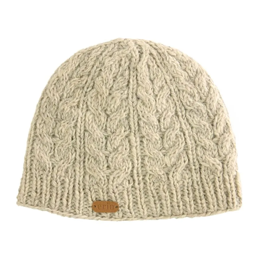 Aran Cable Pullon Hat - Oatmeal