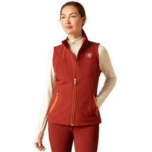 Ariat Ladies New Team Softshell Fried Brick Vest 10046694
