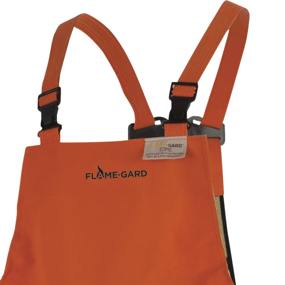 Bib Pants - Pioneer Hi-Viz Orange Petro-Gard® Neoprene Coated Nomex® FR/ARC Rated Bib Pants P160 041