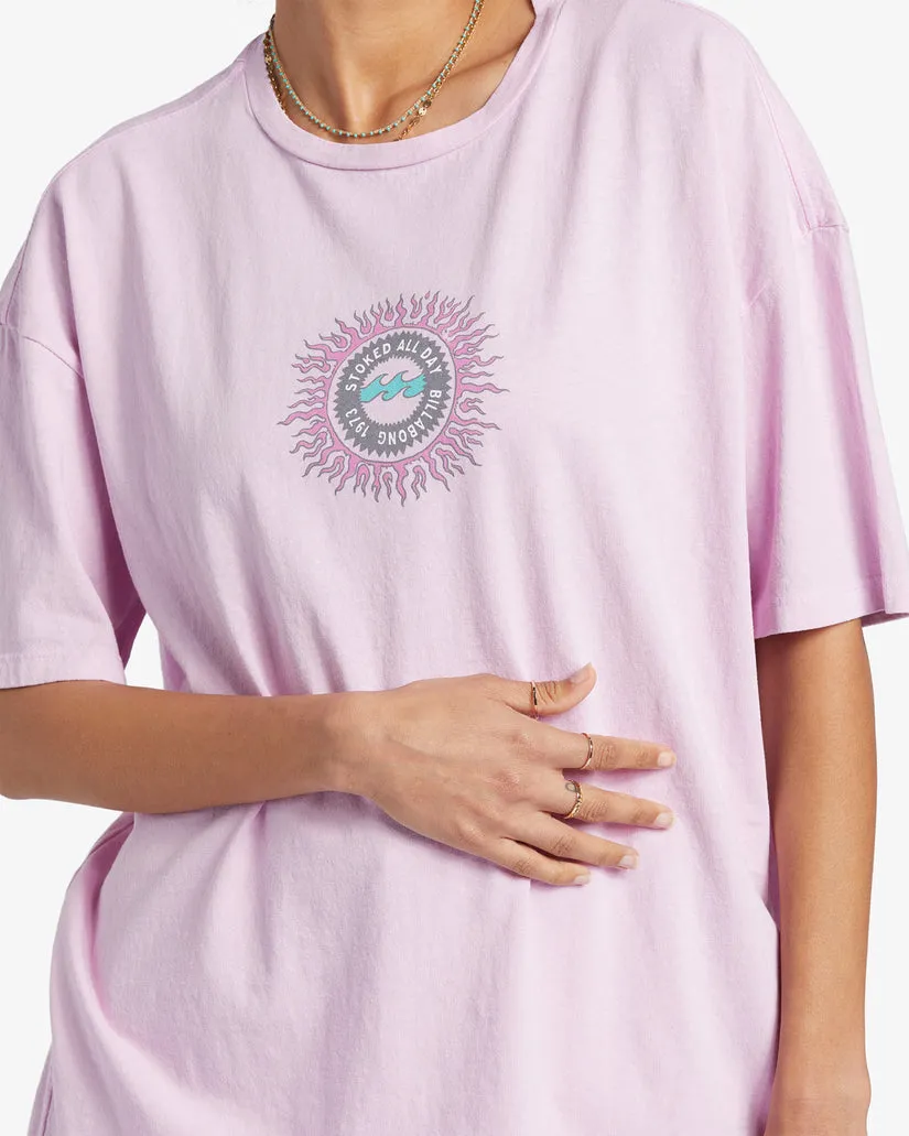 Billabong Stoked All Day Tee-Lilac Smoke