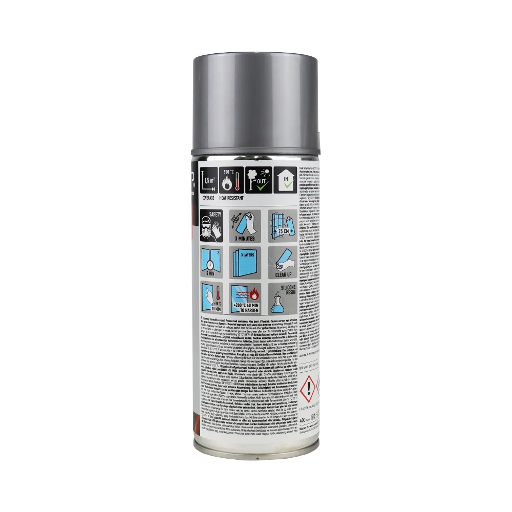 CAR-REP Automotive Heat Resistant Paint 400ml Silver x 3 Pack