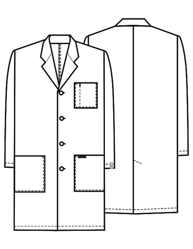 Cherokee Unisex Low Priced 40 Inch Three Pocket White Lab Coat