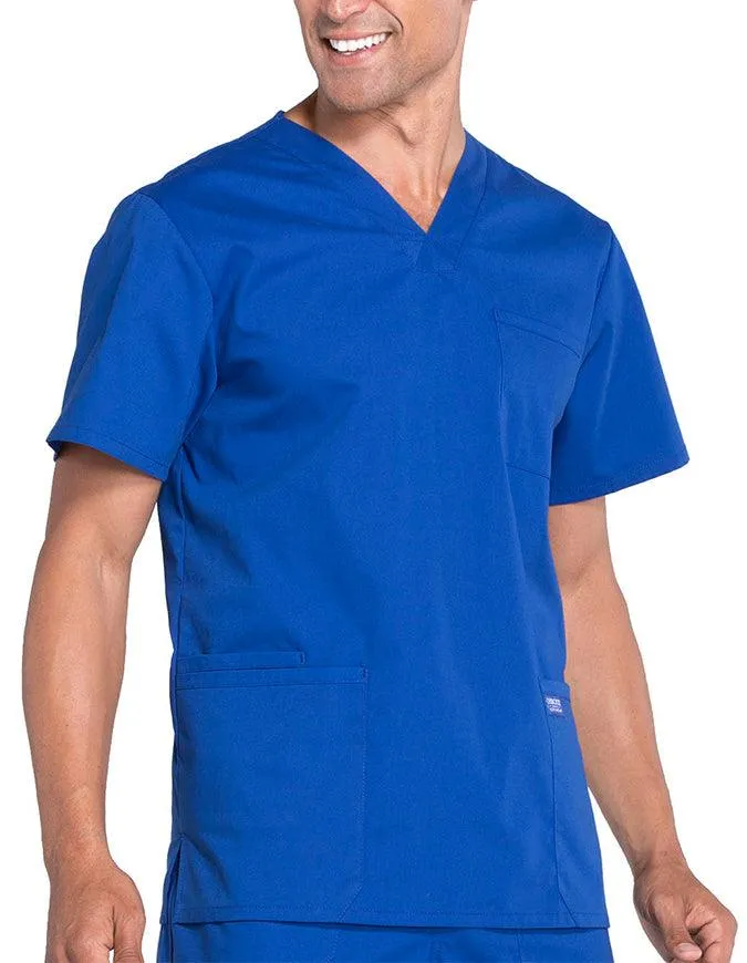 Cherokee Workwear Professionals Men's V-Neck Basic Top