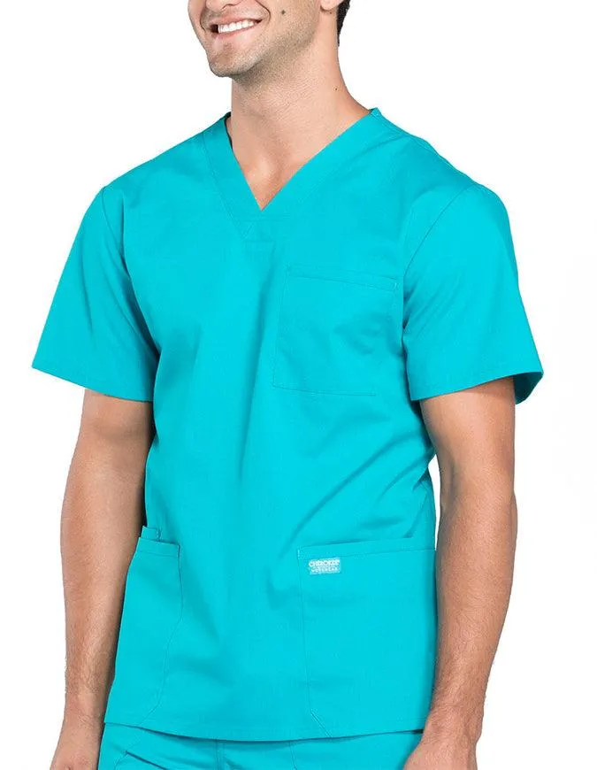 Cherokee Workwear Professionals Men's V-Neck Basic Top