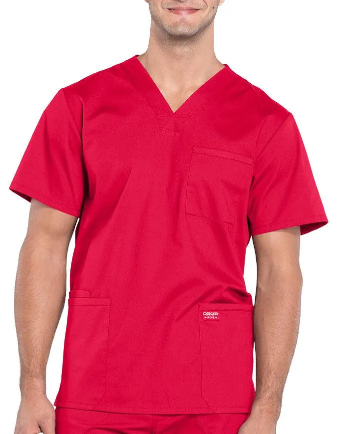 Cherokee Workwear Professionals Men's V-Neck Basic Top
