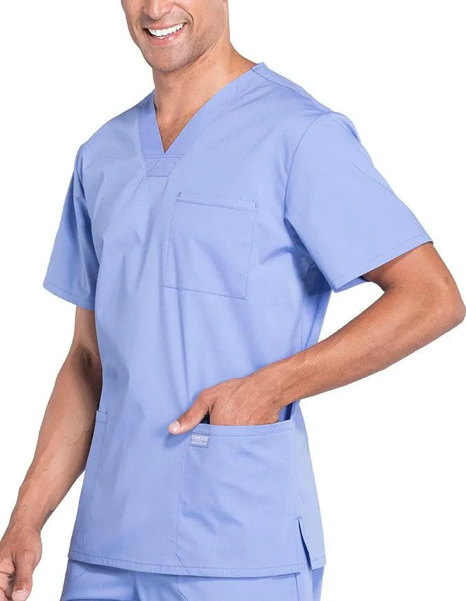 Cherokee Workwear Professionals Men's V-Neck Basic Top