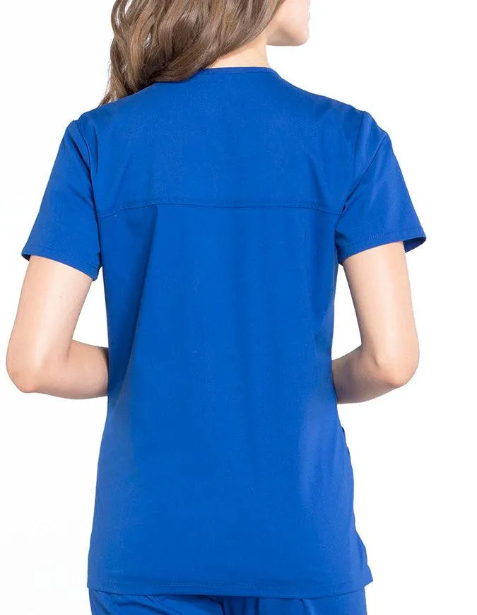 Cherokee Workwear Professionals Women's Mock Wrap Top
