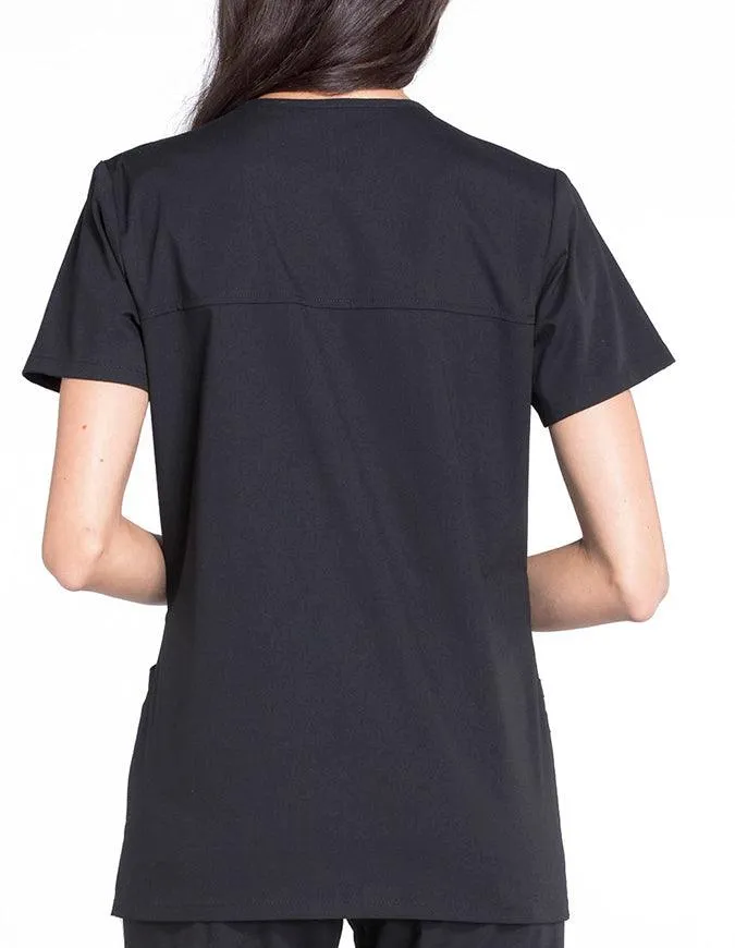 Cherokee Workwear Professionals Women's Mock Wrap Top