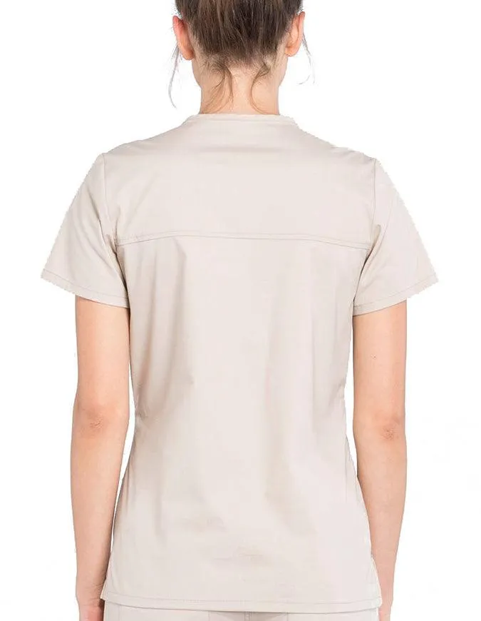 Cherokee Workwear Professionals Women's Mock Wrap Top