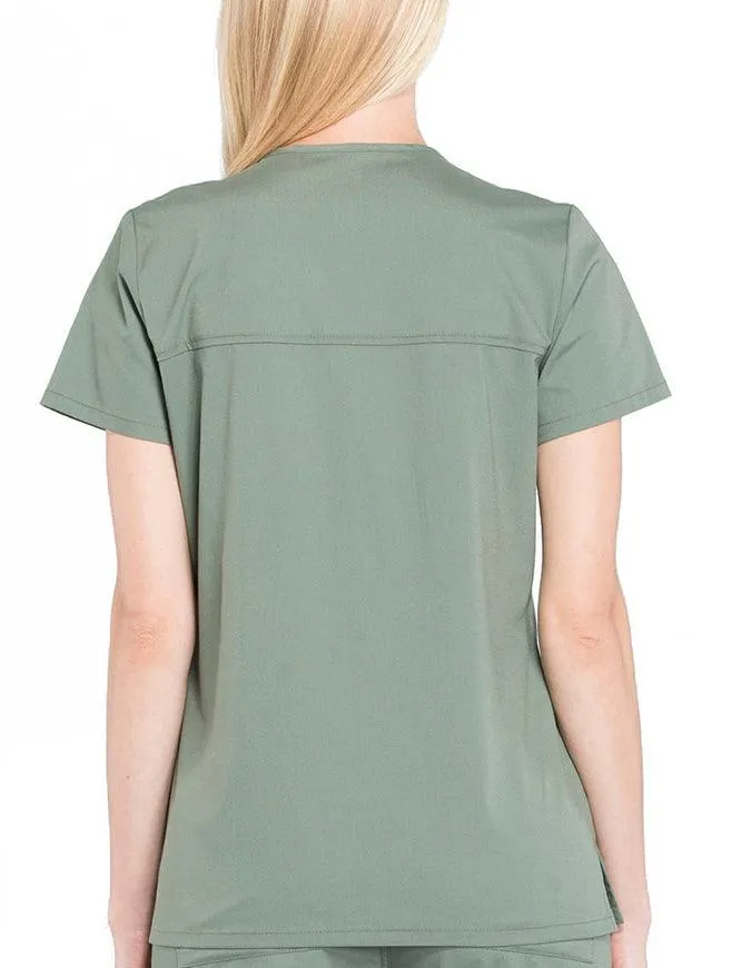 Cherokee Workwear Professionals Women's Mock Wrap Top