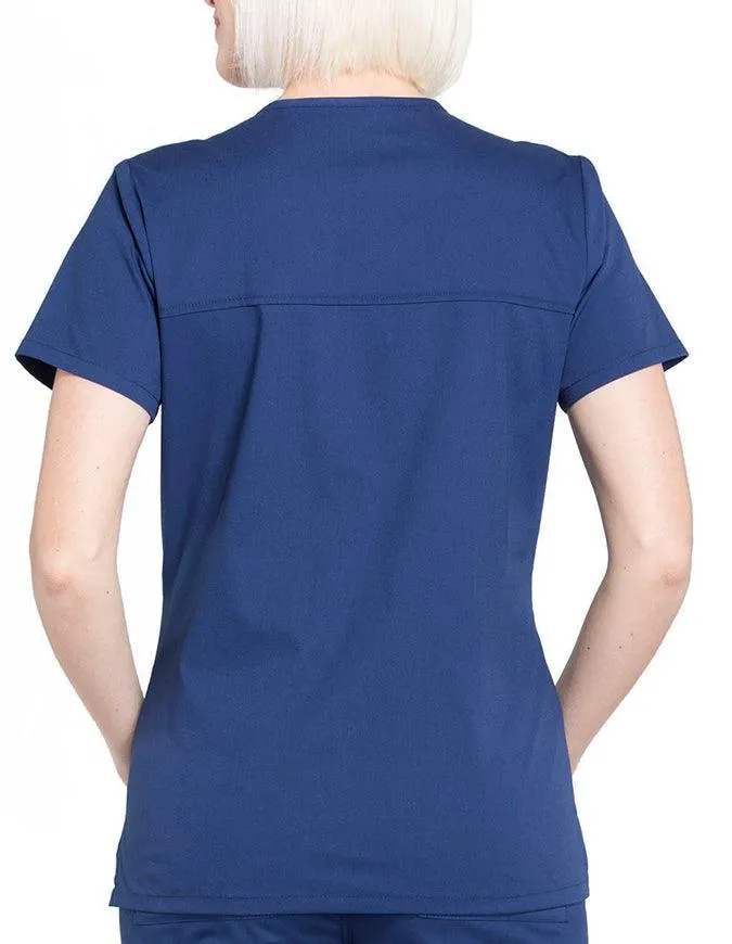Cherokee Workwear Professionals Women's Mock Wrap Top