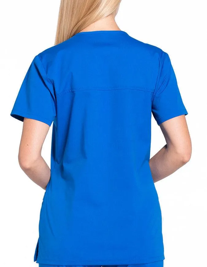 Cherokee Workwear Professionals Women's Mock Wrap Top
