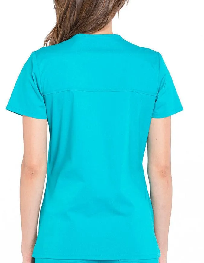 Cherokee Workwear Professionals Women's Mock Wrap Top