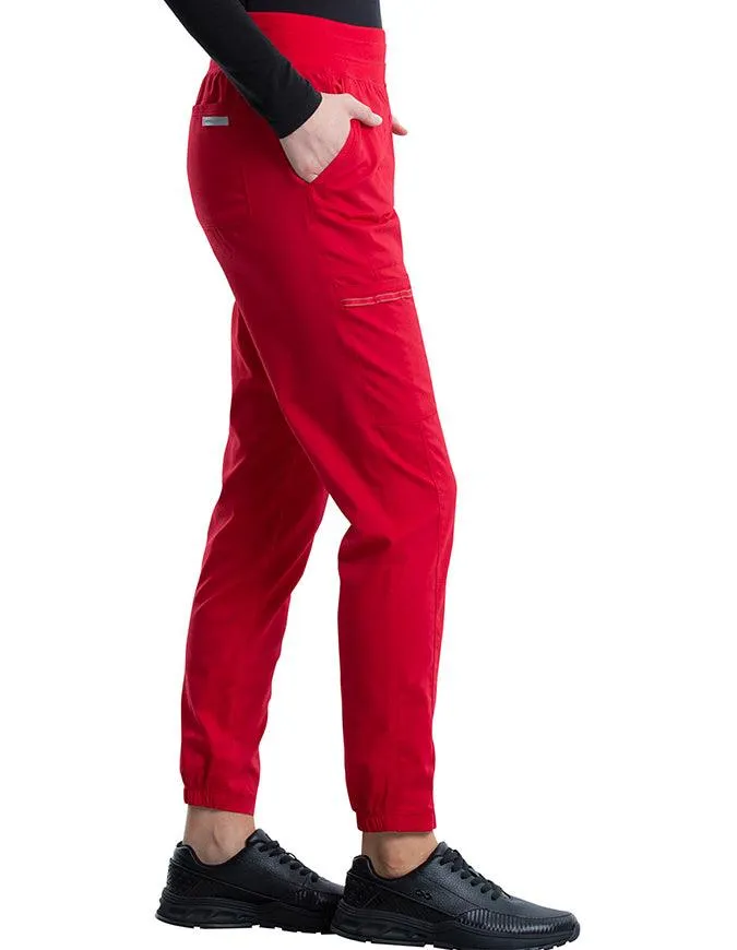Cherokee Workwear Revolution Women's Natural Rise Tapered Leg Jogger Tall Pant