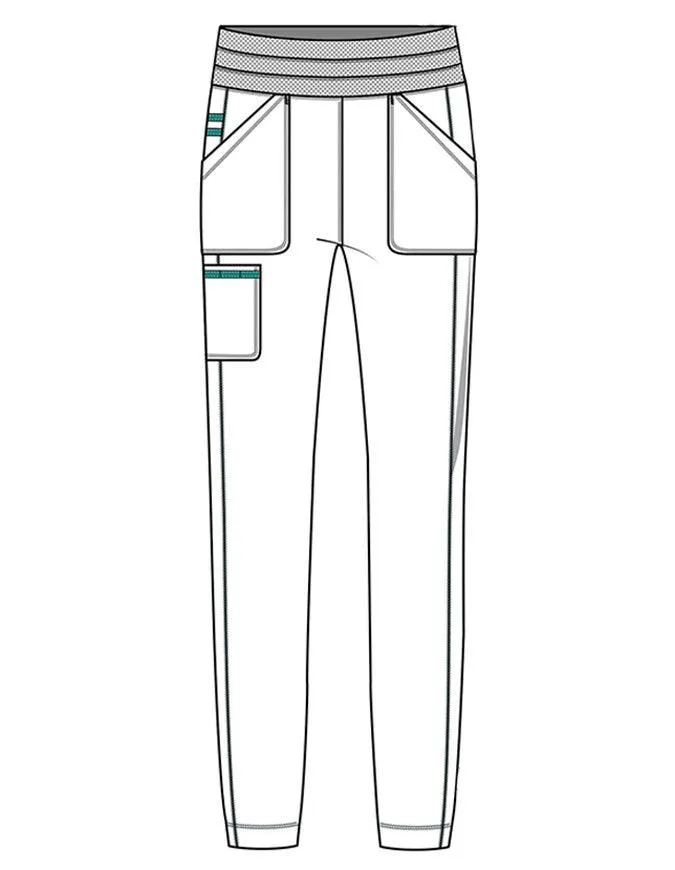 Cherokee Workwear Revolution Women's Natural Rise Tapered Leg Jogger Tall Pant