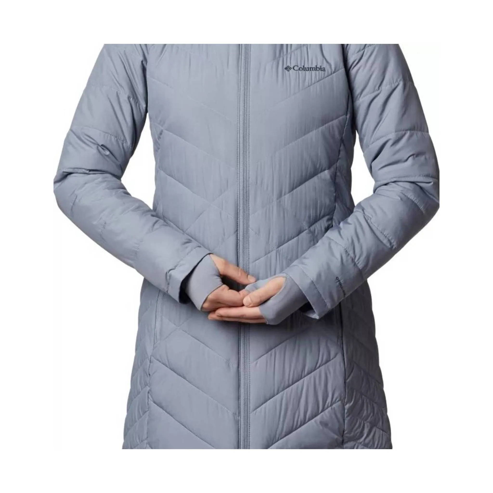 Columbia Women's Heavenly Long Hooded Jacket - Tradewinds Grey