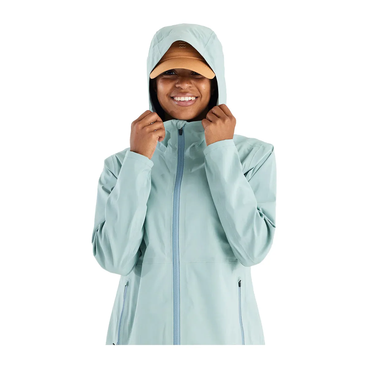 Free Fly Womens Cloudshield Rain Jacket Ocean Mist