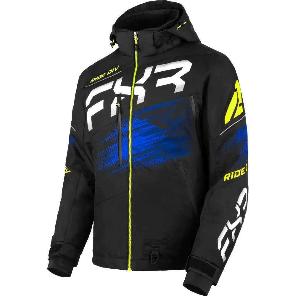 FXR Boost FX 2-in-1 Snowmobile Jacket Black/Blue/Hi-Vis