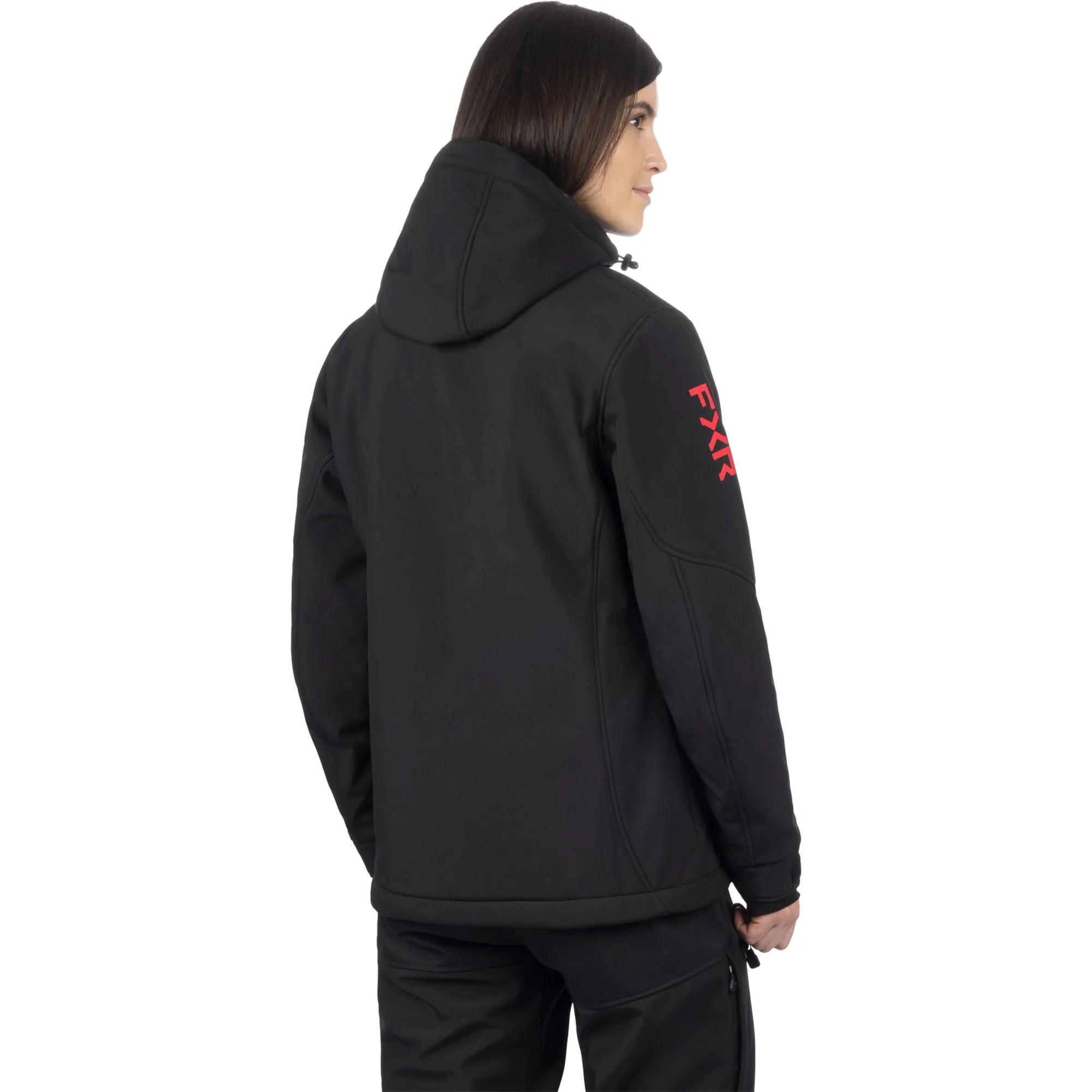 FXR Vertical Pro Insulated Softshell Jacket Black/Razz