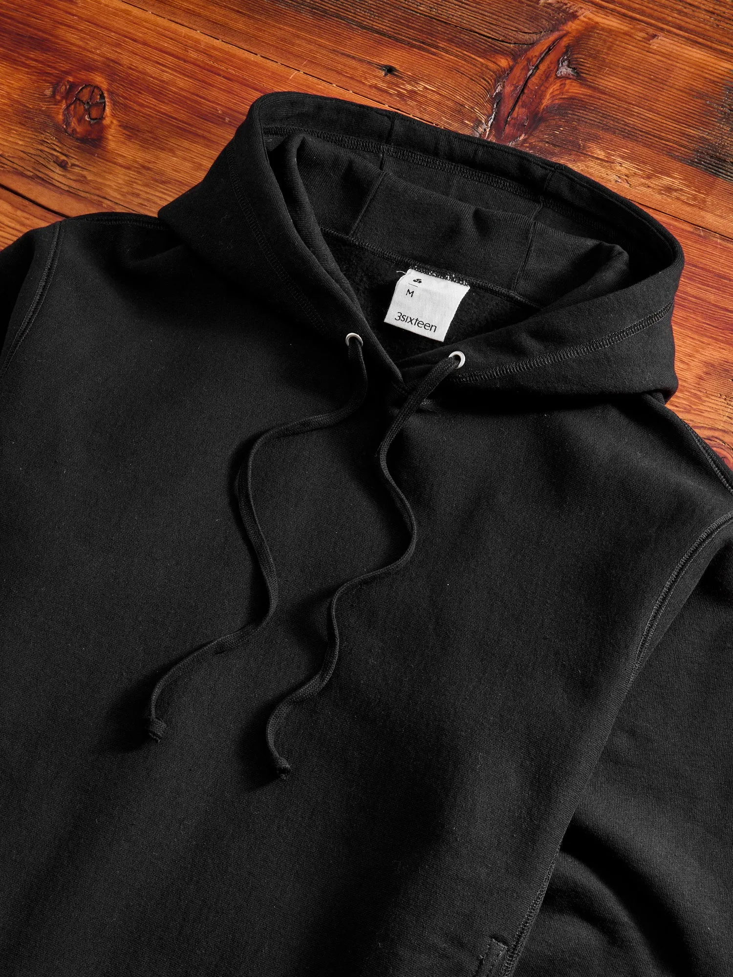 Heavyweight Pullover Hoodie in Black