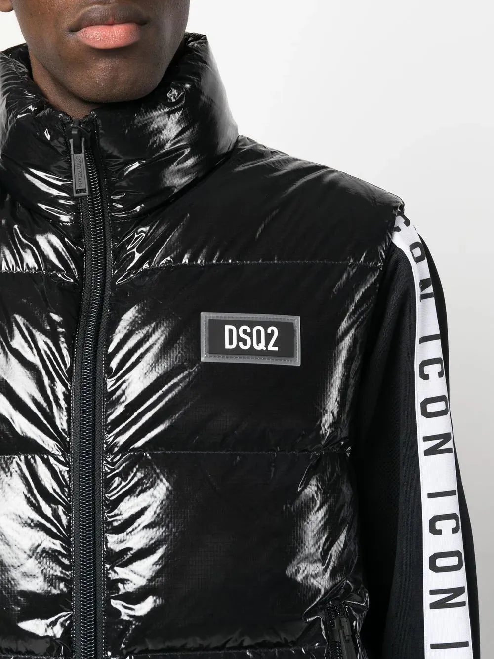 Icon stripe padded jacket