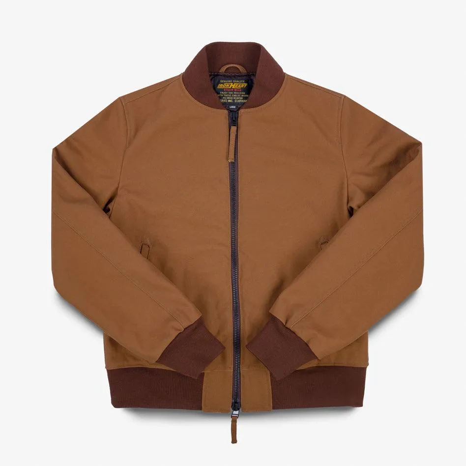 Iron Heart IHM-44-BRN 17oz Duck Type L-2B Flight Jacket - Brown