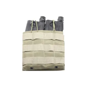 MCS Molle Double M4 \ M16 Magazine Pouch - Tan
