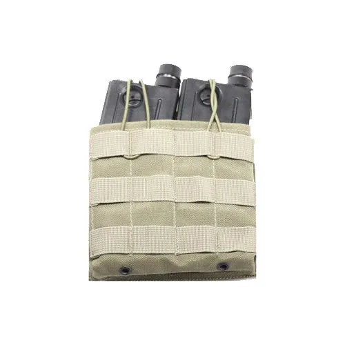MCS Molle Double M4 \ M16 Magazine Pouch - Tan