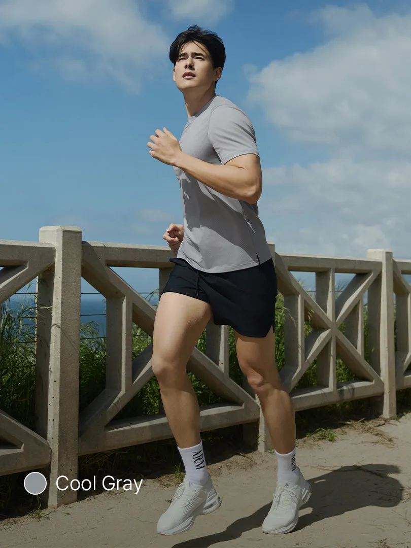 Men's Airst Shorts (Knee Length) with Mesh Tee Gift
