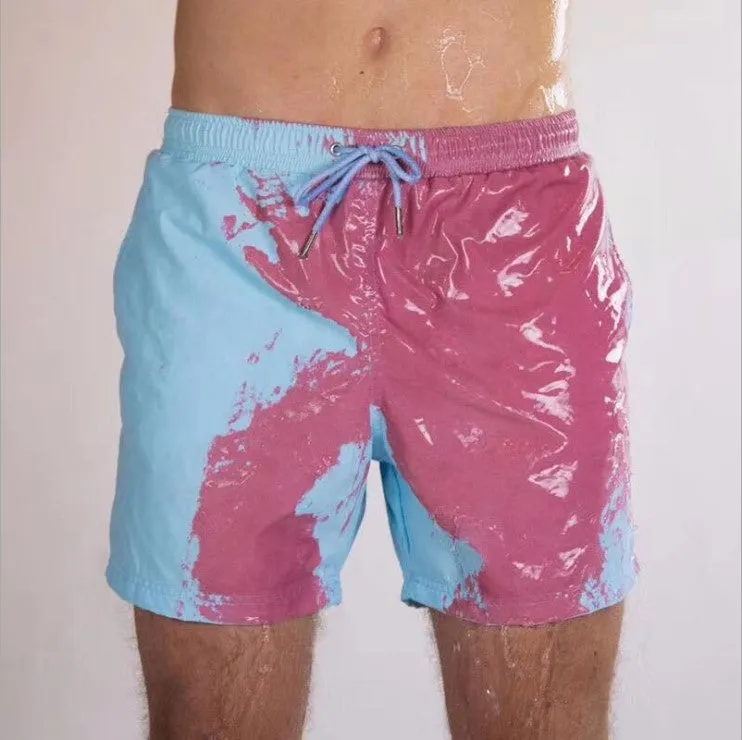 Men's color changing quick-drying shorts（AY1028）