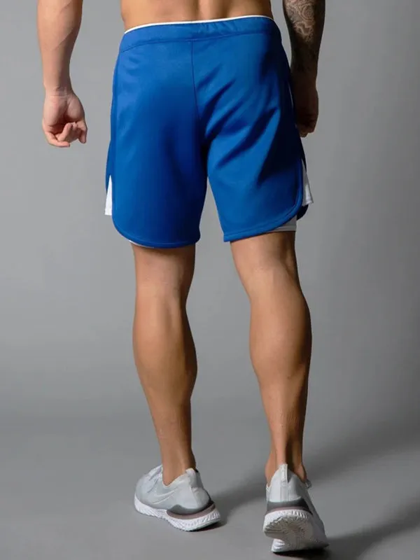 Men's Double Layer Breathable Quick Drying Fitness Shorts