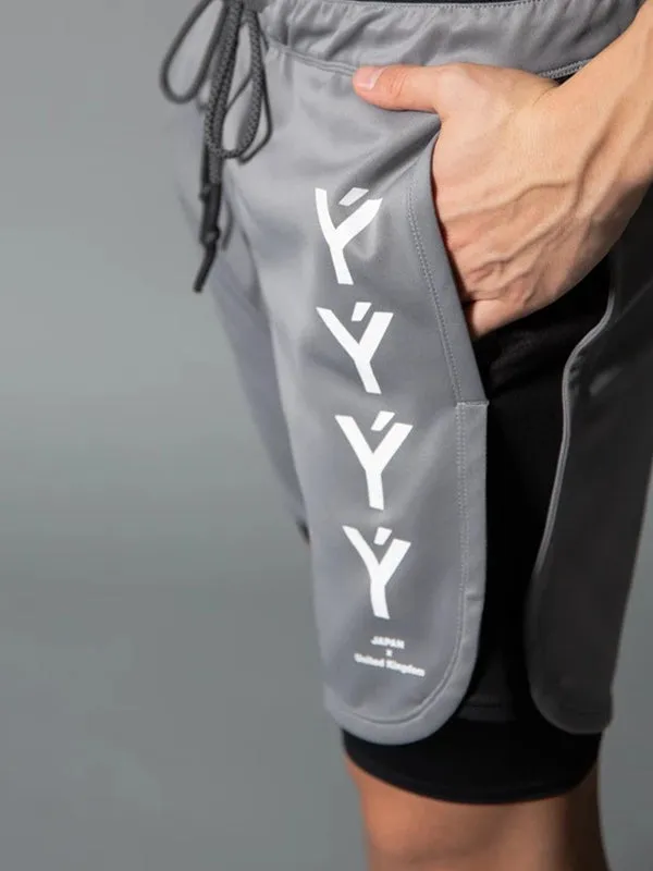 Men's Double Layer Breathable Quick Drying Fitness Shorts