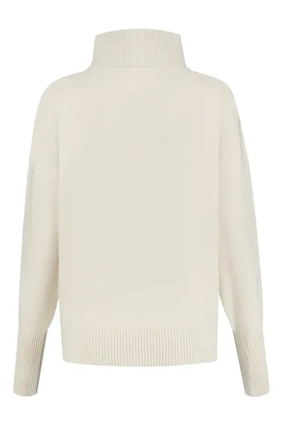 Olly half-zip knit sweater - Cream White