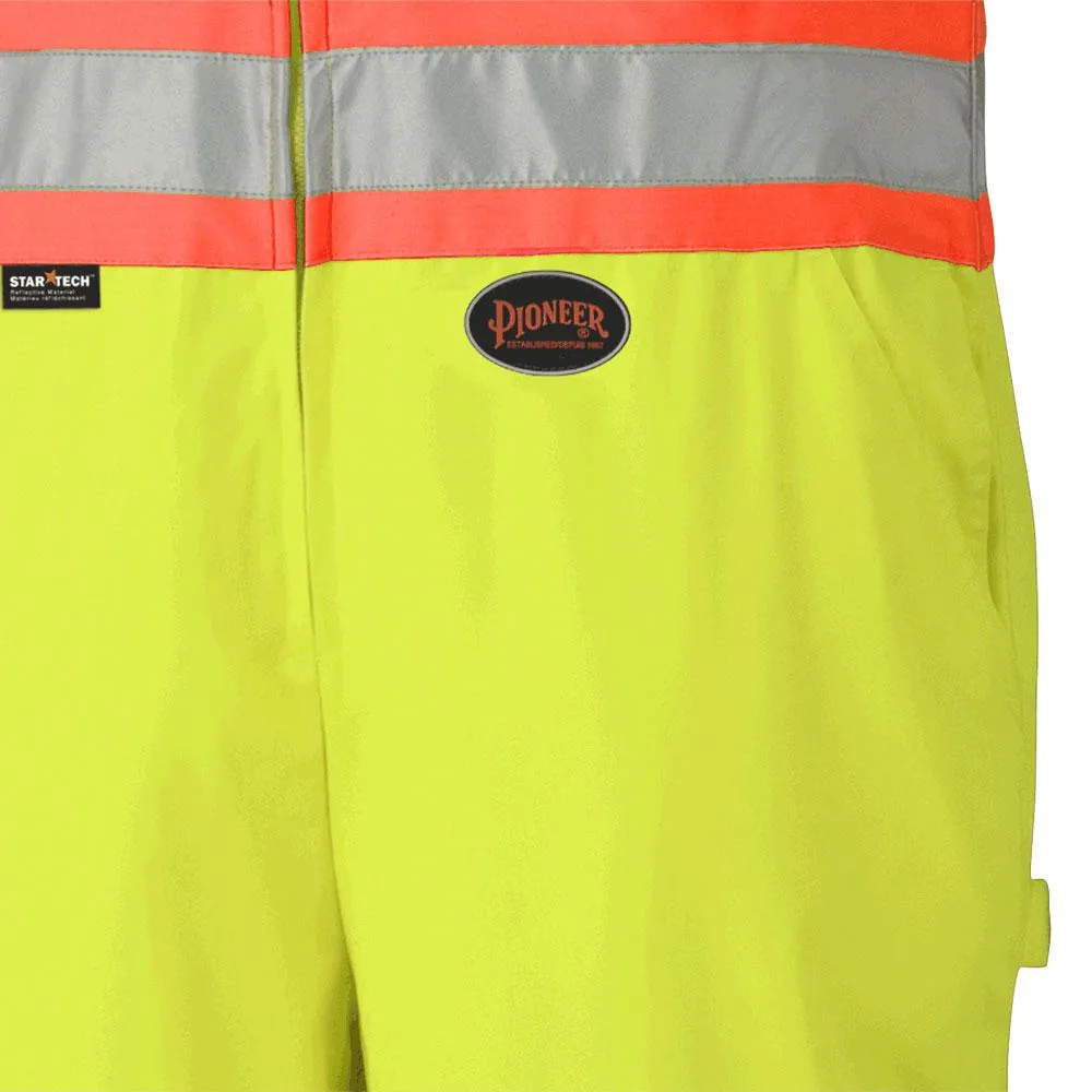 Overalls - Pioneer Hi-Viz Yellow/Green Polyester/Cotton Safety Overalls, 6616 / 6616T
