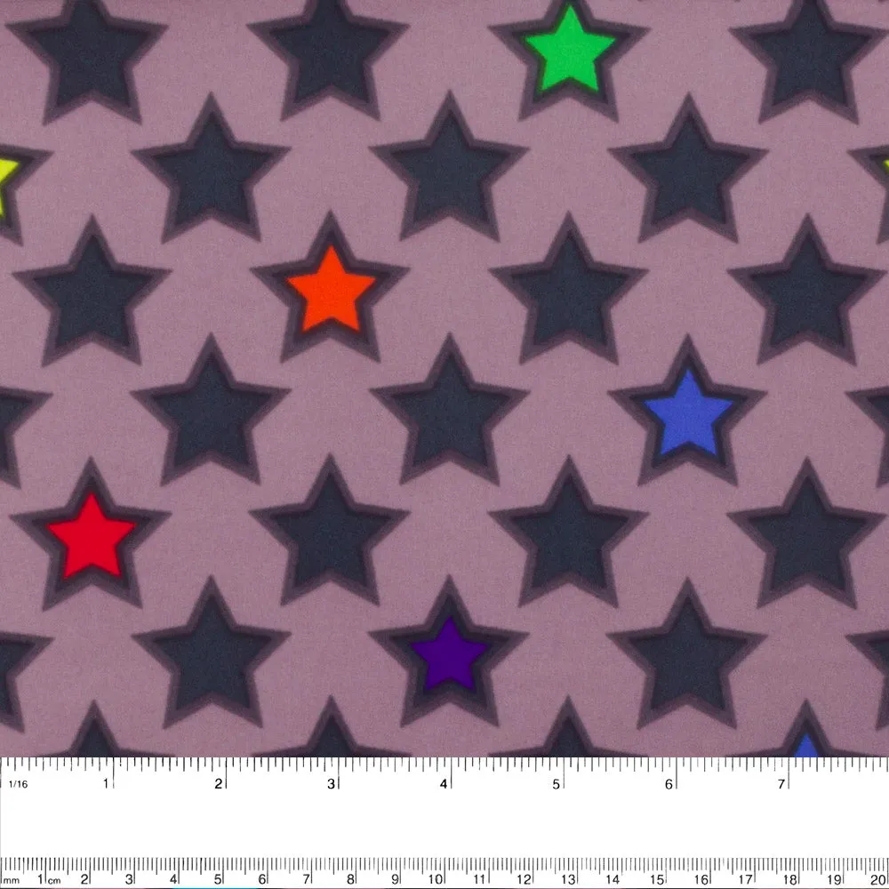 Printed soft Shell - Stars - Grey - Protection UV 50 