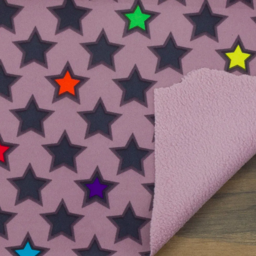 Printed soft Shell - Stars - Grey - Protection UV 50 