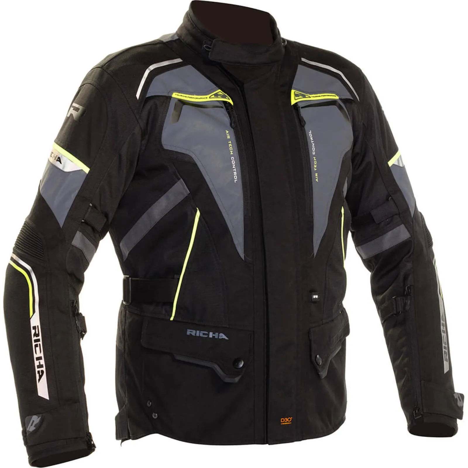 RICHA INFINITY 2 FLARE JACKET - BLACK / GREY / FLURO