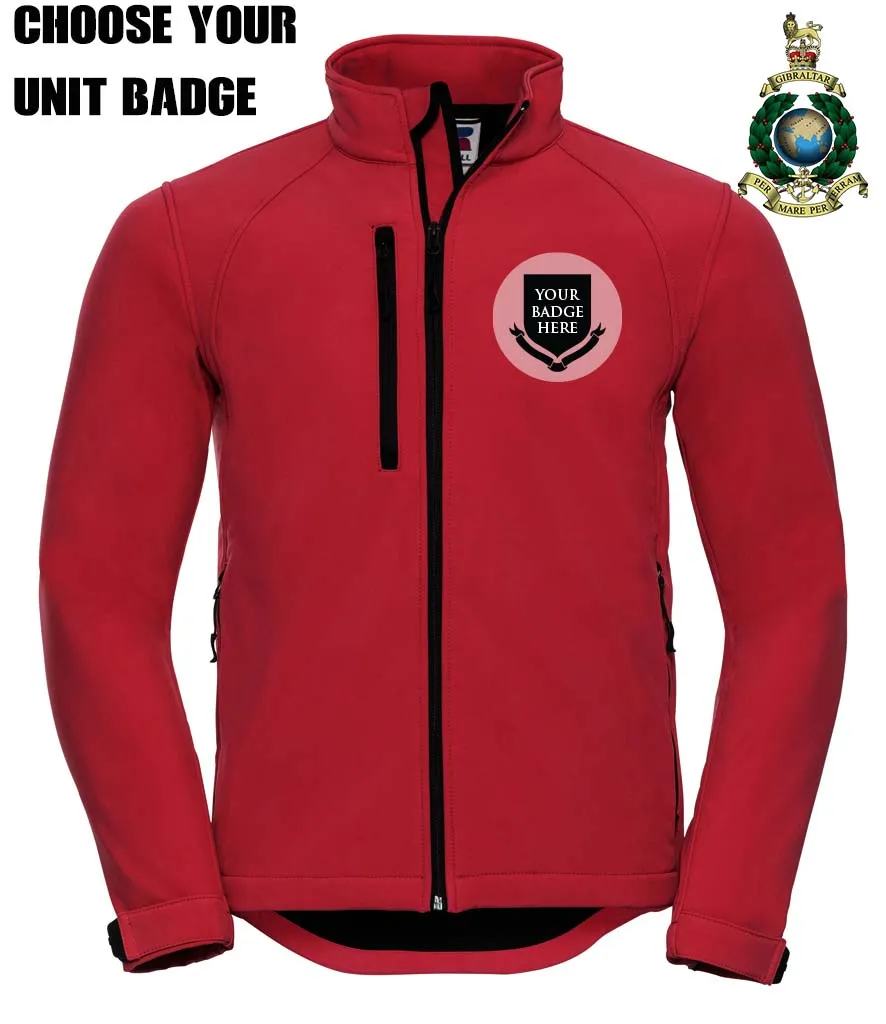 ROYAL MARINES UNITS Embroidered 3 Layer Softshell Jacket