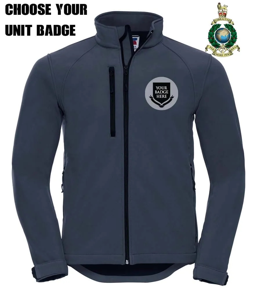 ROYAL MARINES UNITS Embroidered 3 Layer Softshell Jacket